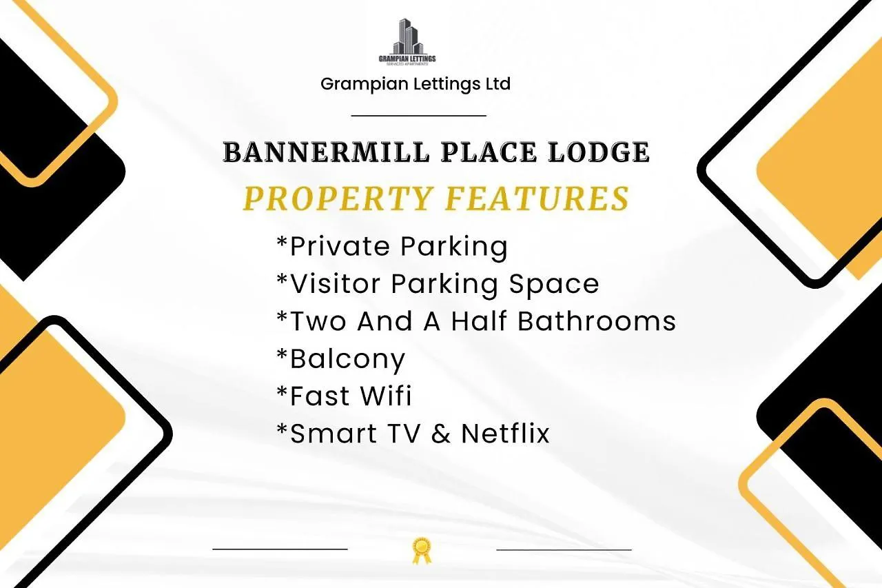 Apartmán Bannermill Place Lodge ✪ Grampian Lettings Ltd Aberdeen